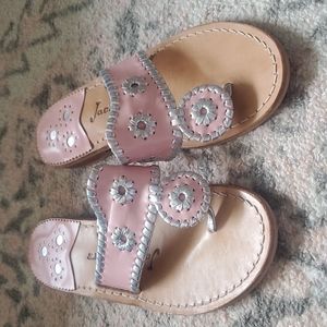 Jack Rogers pink flat sandals